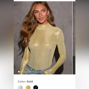 Gold bodysuit